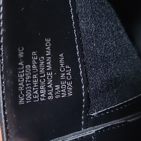 INC International Concepts Radella Wide-Calf Suede Boots Size 9.5 - Picture 10 of 12